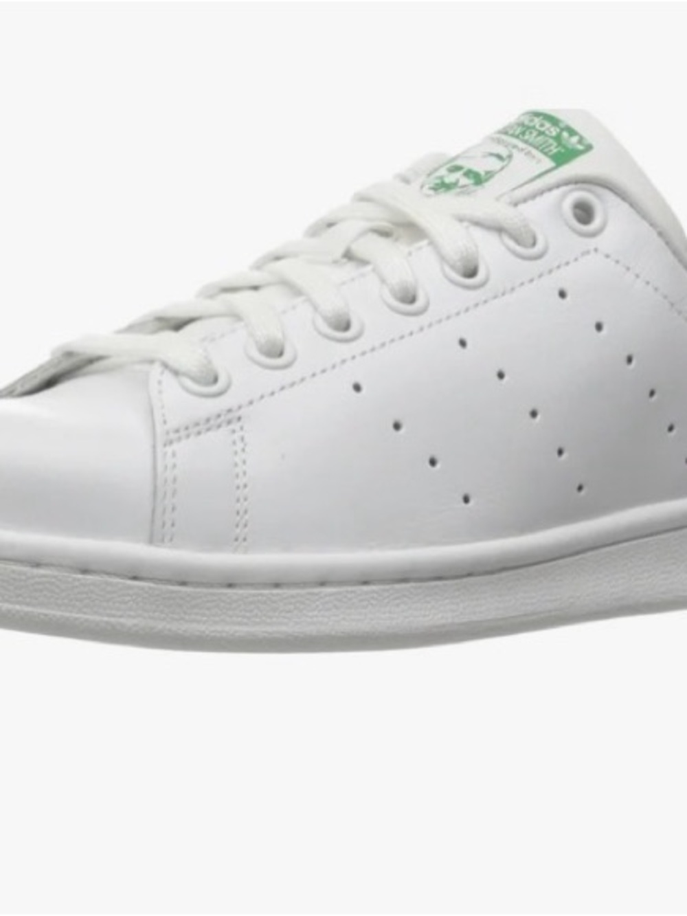 ADIDAS Stan Smith White and Green Tennis Sneakers